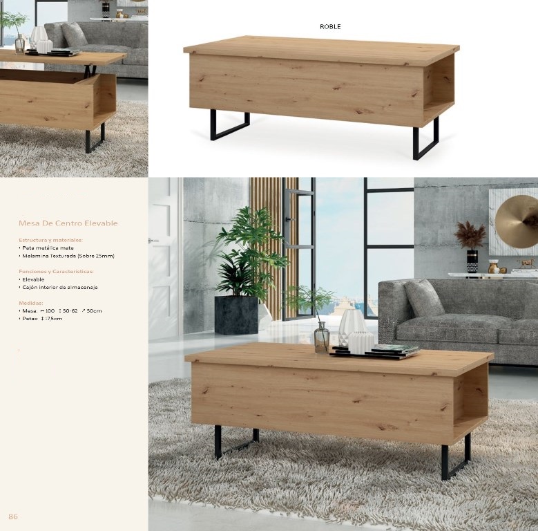 mesa centro elevable arcon2